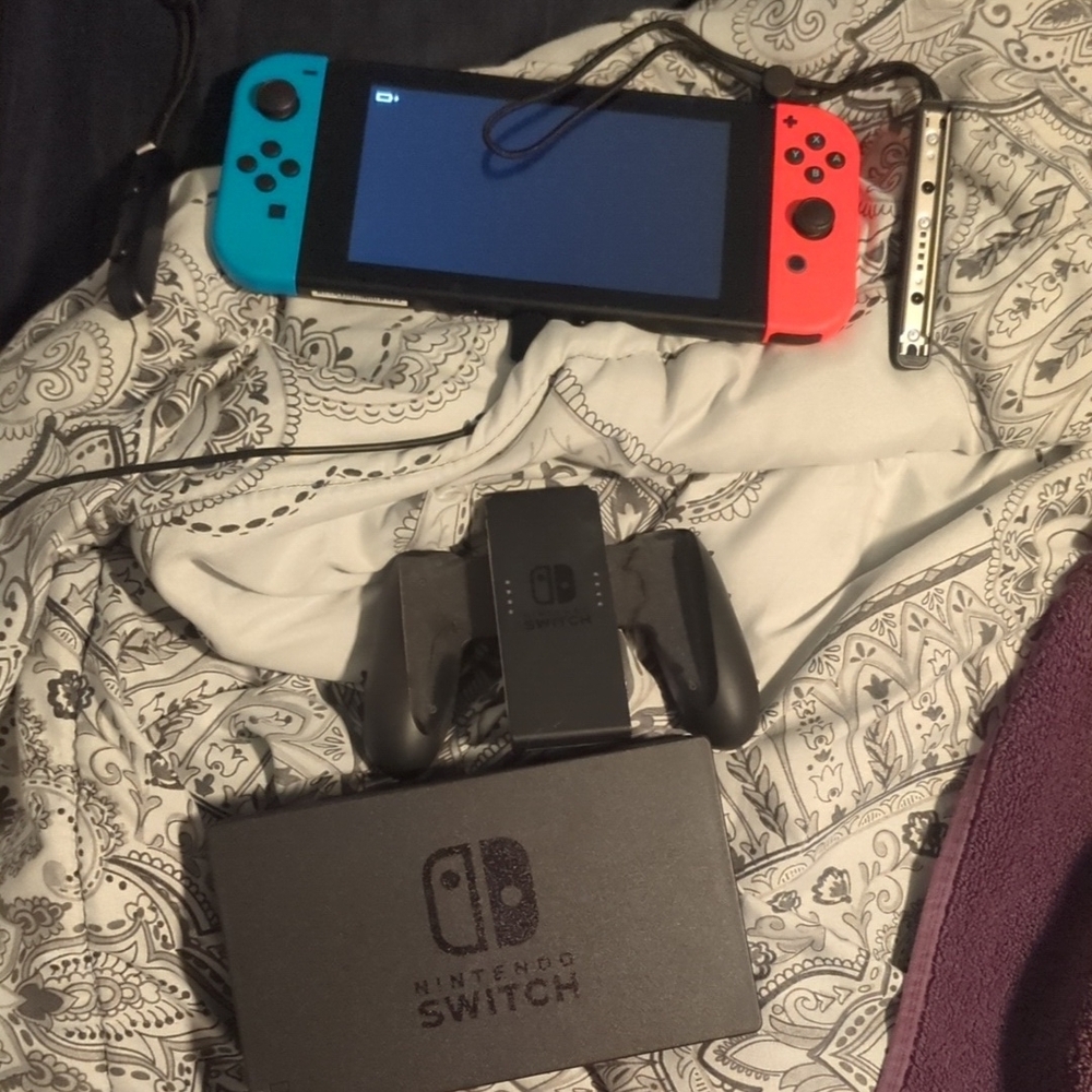 Nintendo Switch Blue Red Portable Gaming Console